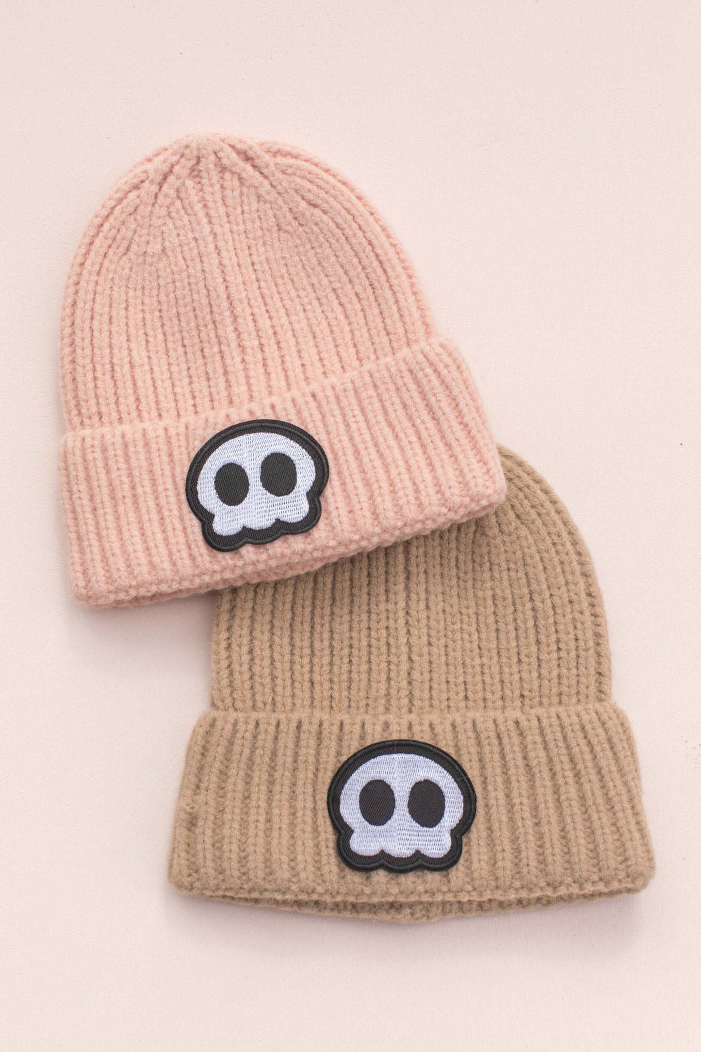 “Creep It Cozy” 💀🧶 Kids Skull Knit Beanie