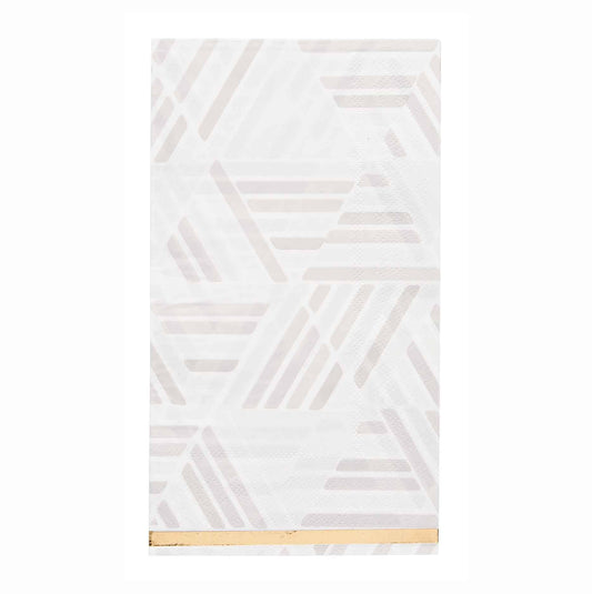 Golden Apple guest towels with black and gold trim