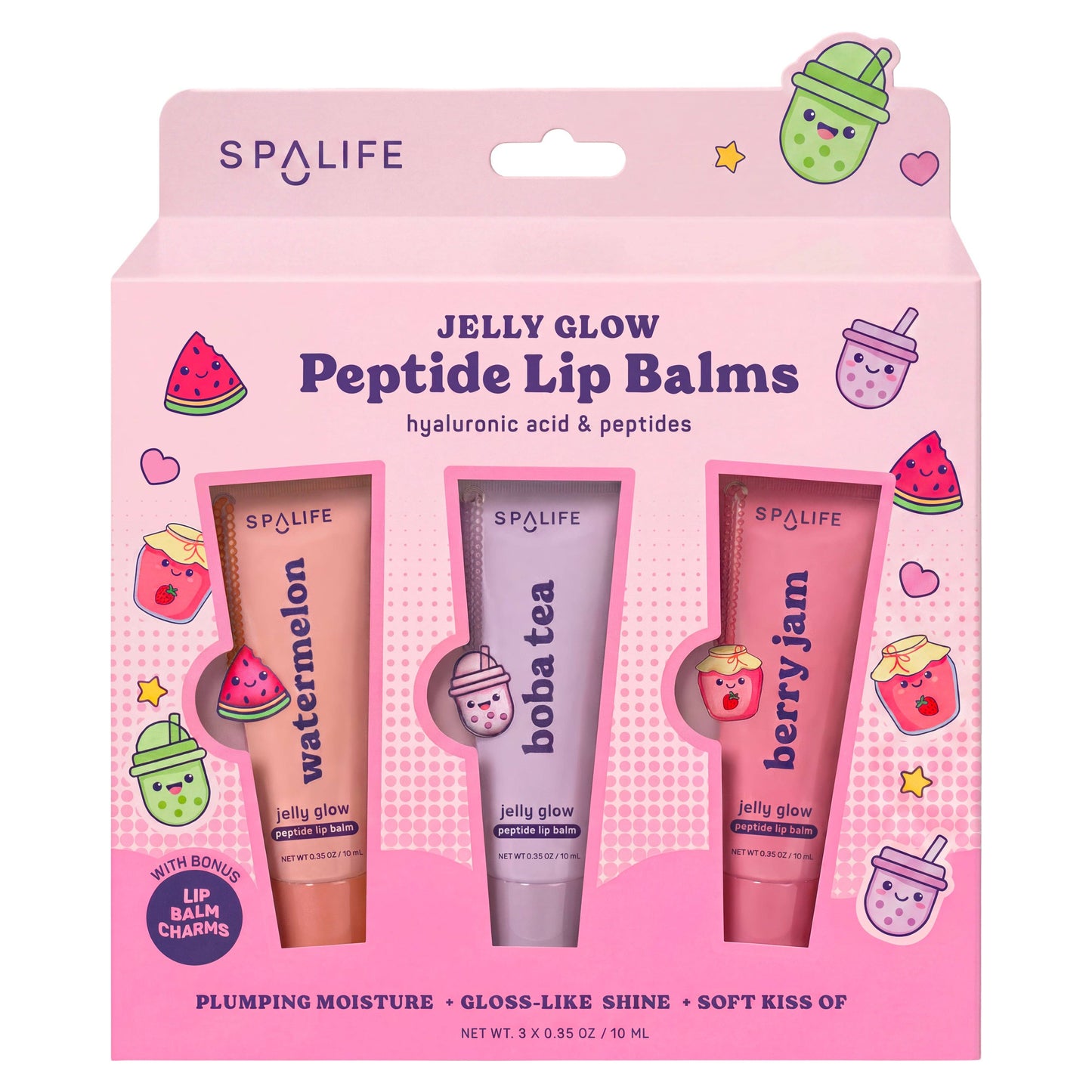 "Jelly Glow" π«§ Plumping Peptide Lip Balm Set by My Spa Life