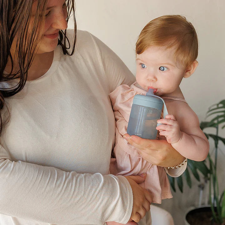 Infant Sensory & Feeding Set – BPA-Free Silicone Toys, Pacifier Holder & Snack Cup!