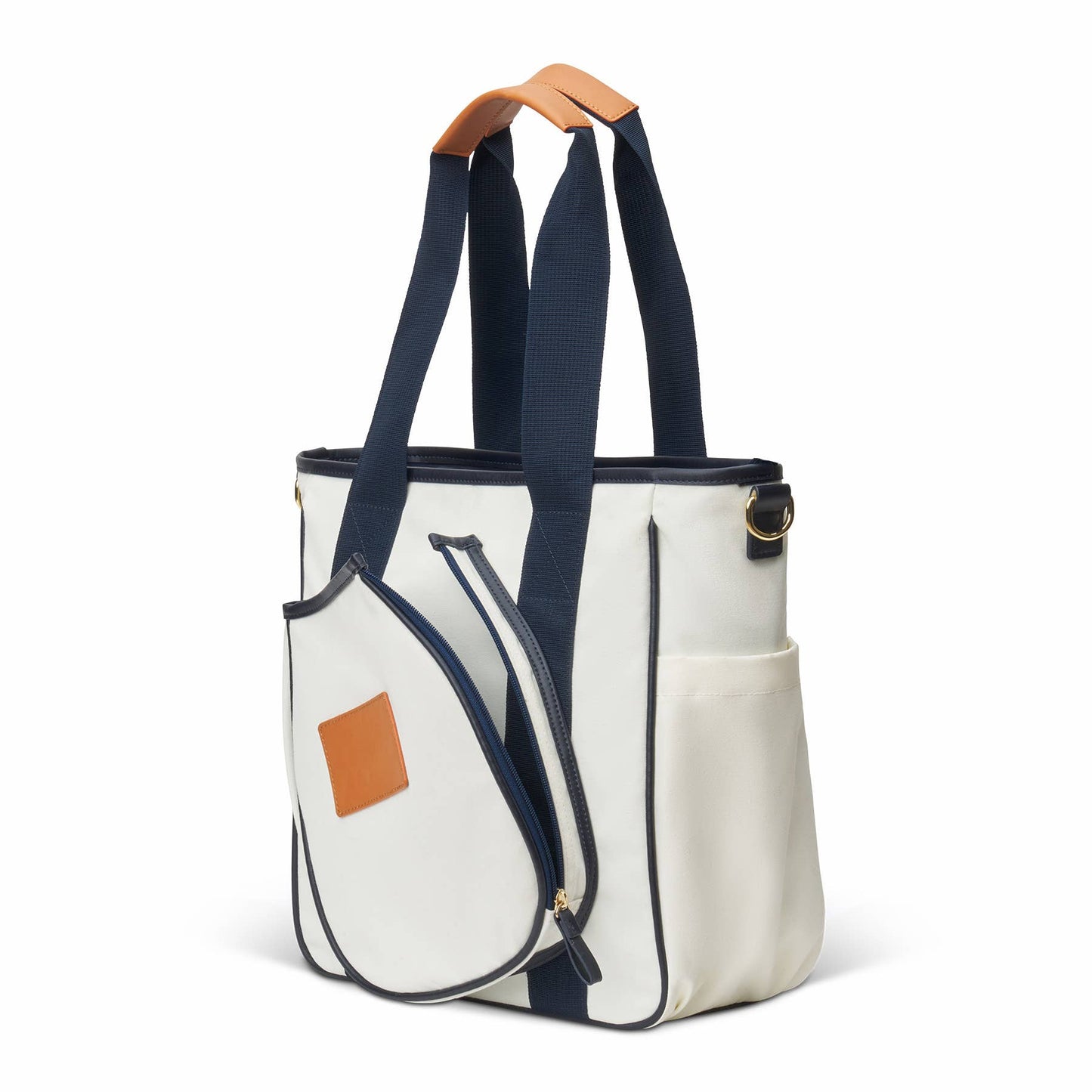 Jumbo pickleball tote bag with divider and hook