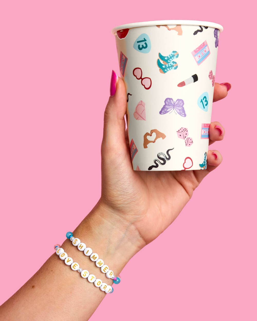 Colorful Swiftie bracelets for birthday gifts