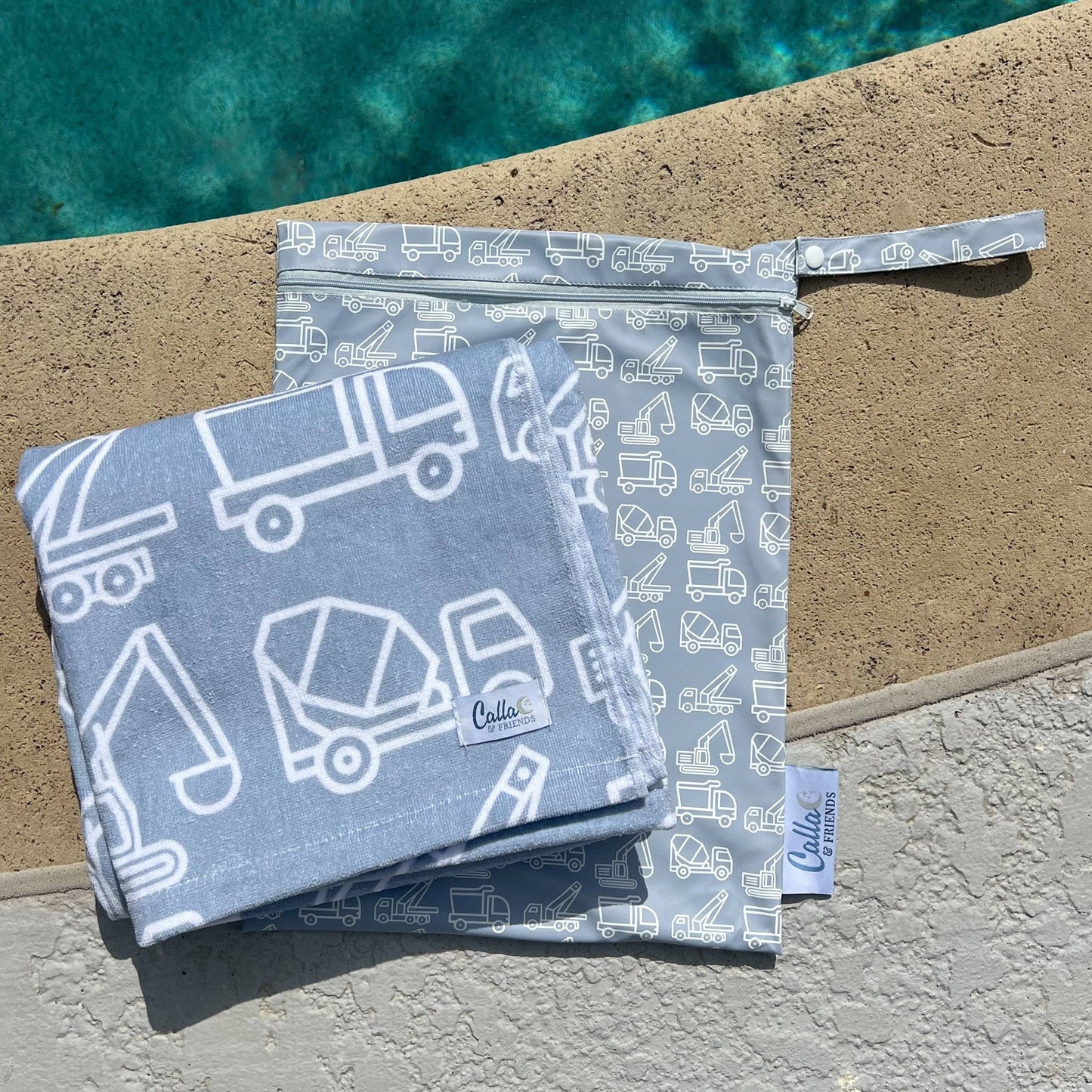 “Trucks and Diggers” 🏖️ The Kenzie Beach Towel
