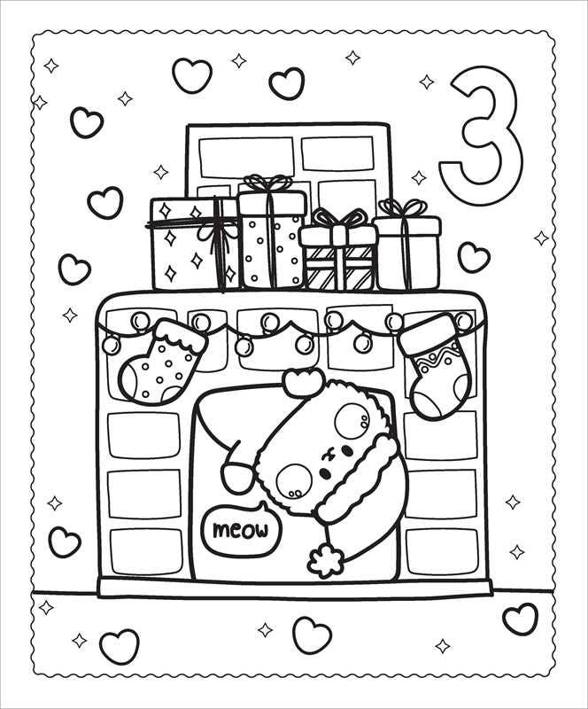 Advent calendar coloring pages for children