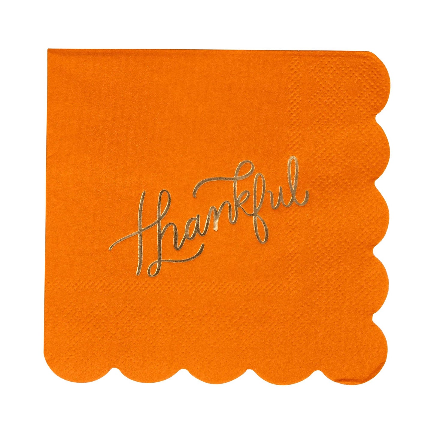 “Grateful Sips” 🍂 Foil Thankful Cocktail Napkins
