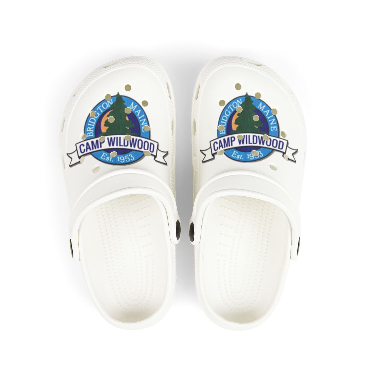 "Bunk Clogs" 🐊 Camp Foam Clogs — Lightweight EVA Slip-Ons (Pick Your Camp)