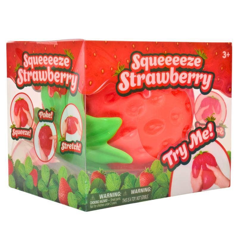 "Berry Big Squeeze" 🍓 Jumbo Strawberry Squishy Slow-Rising Sensory Toy
