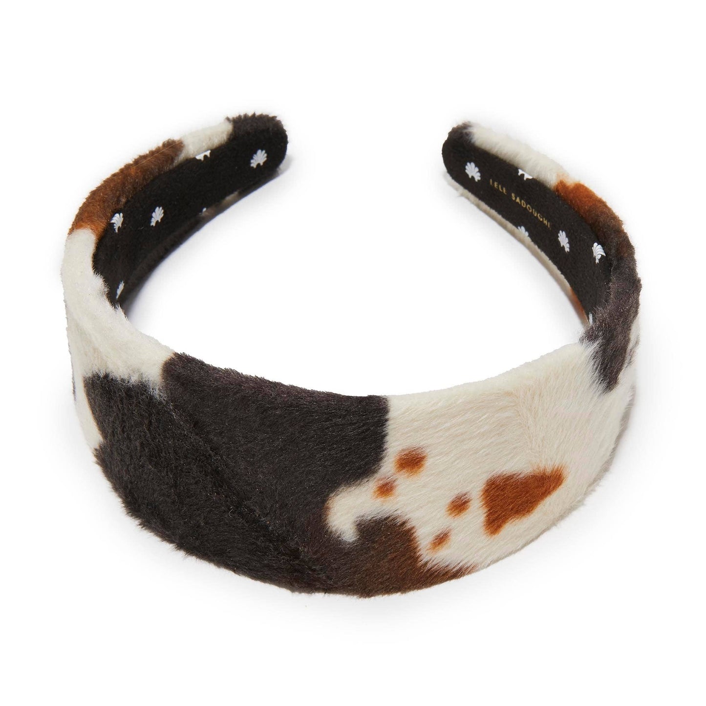 “CEDAR BRIGITTE” 🐮 Lele Sadoughi Faux Cowhide Headband
