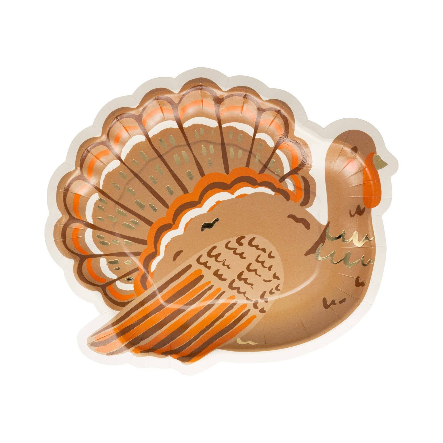 “Talk Turkey” 🦃 Thanksgiving Shaped Plates