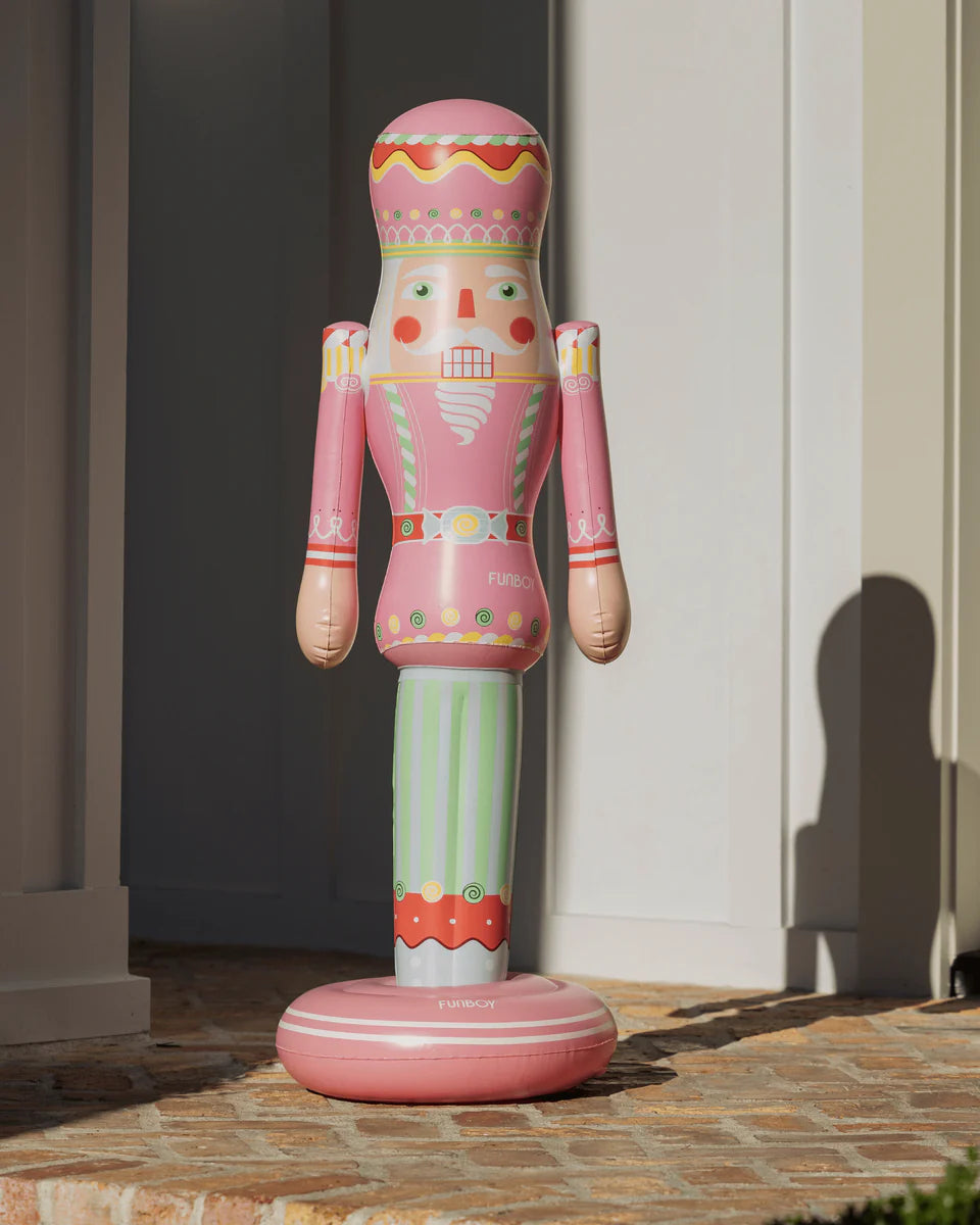 inflatable nutcracker holiday decor front porch