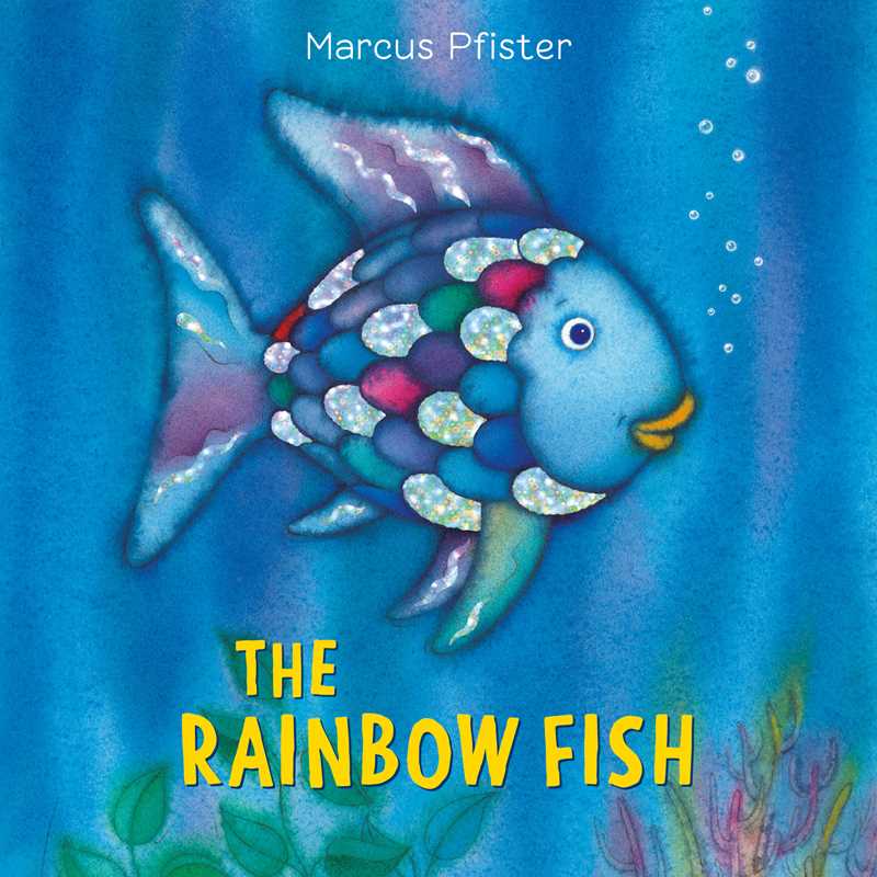 Rainbow Fish board book with glittering foil. A timeless story of sharing, friendship, and happiness for young readers.