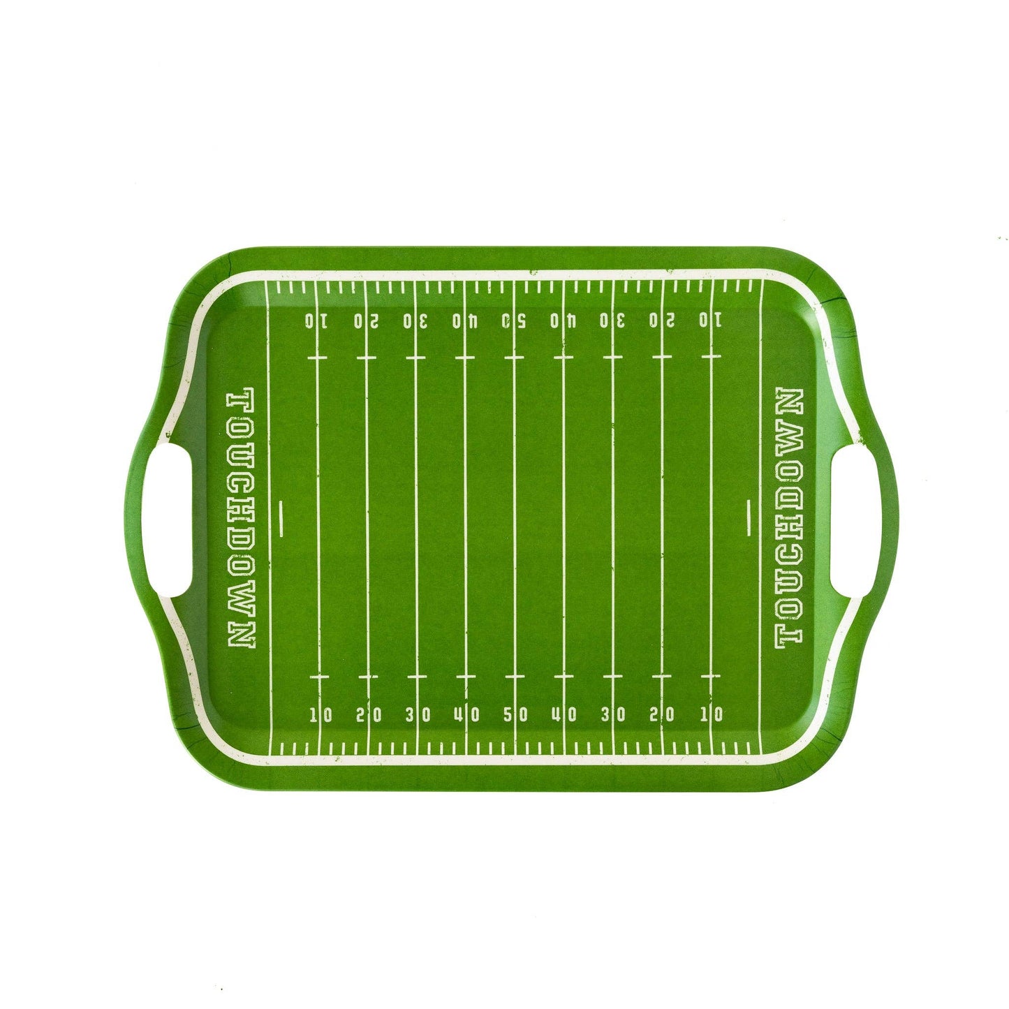 “Touchdown Tray” 🏈 Football Field Bamboo Serving Board