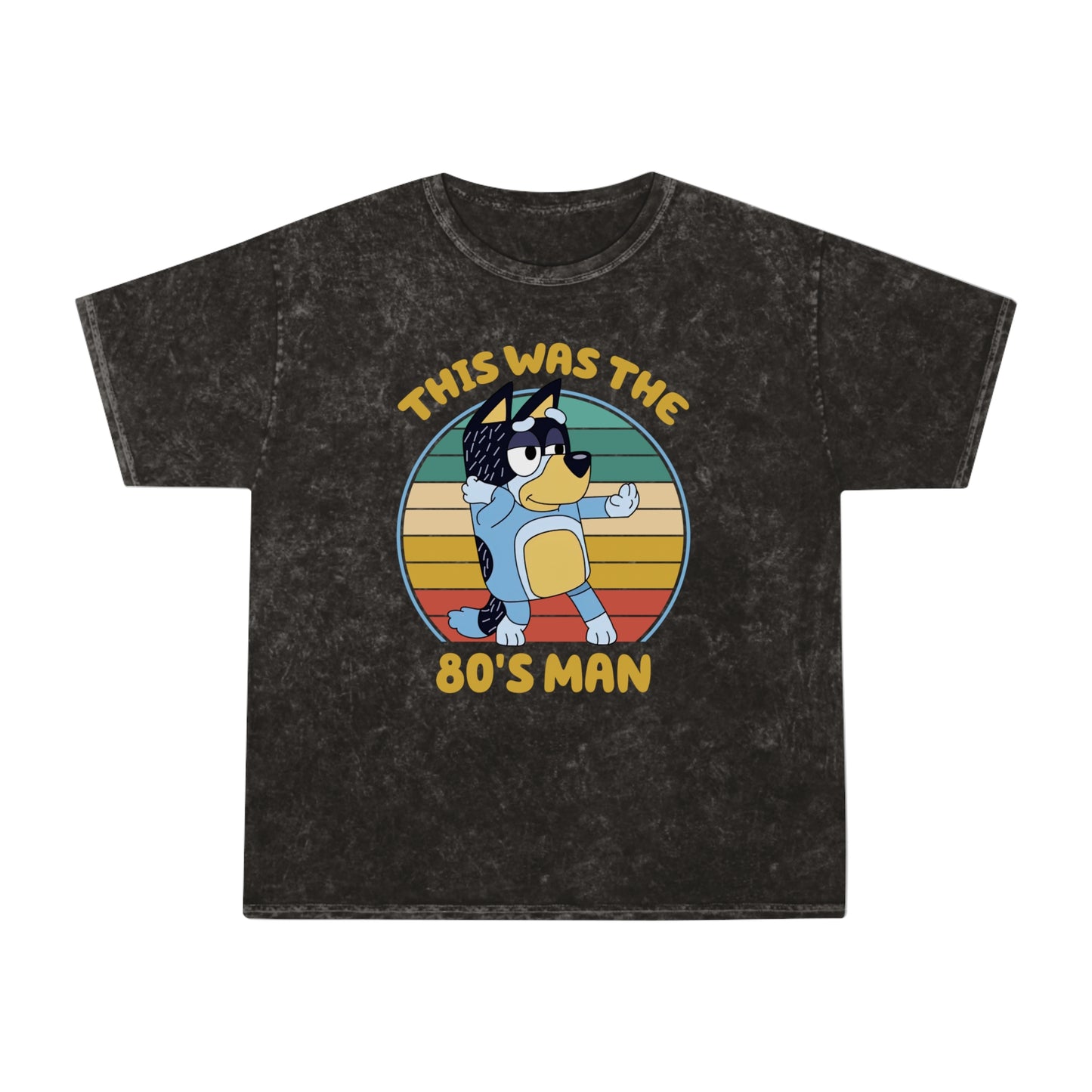 Retro-inspired mineral wash tee, made famous in the 80s underground music scene. Constructed from 100% soft, heavyweight cotton with a seamless, double-needle crew collar for comfort and durability. Each hand-dyed tee has a unique, groovy look. Light fabric with a regular fit and sewn-in label