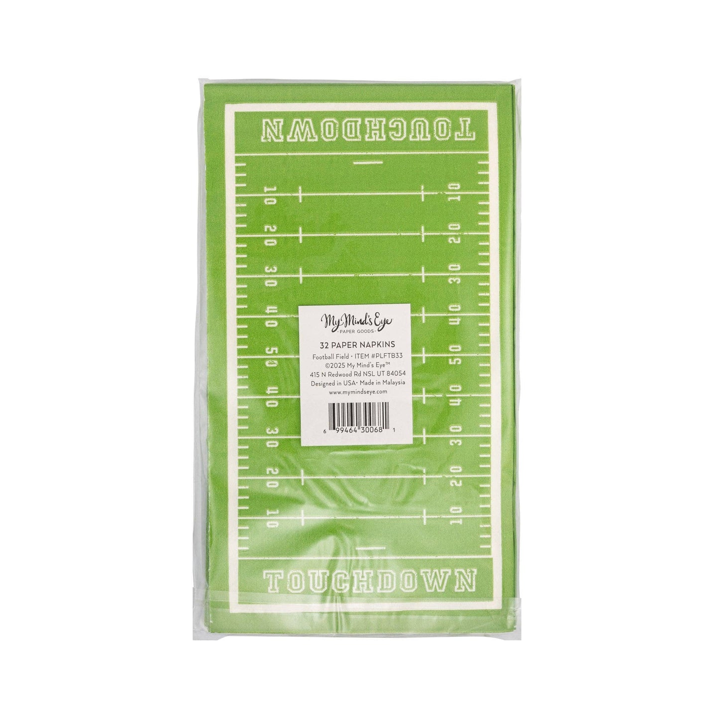 Tailgate party football napkins 24 pack