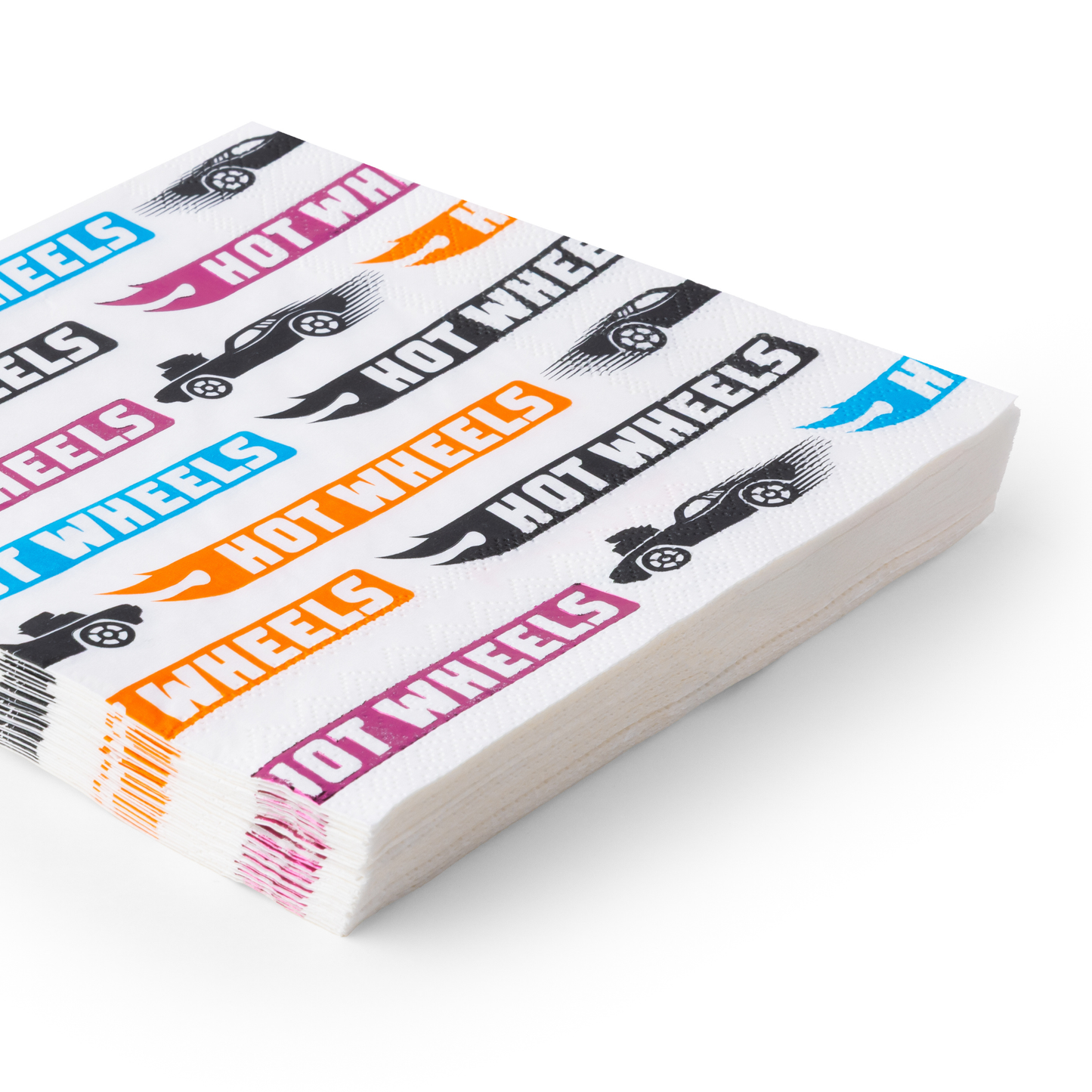 "Clean Finish" 🏁 Hot Wheels™ Race Car Lunch Napkins (20 ct) by Bonjour Fête