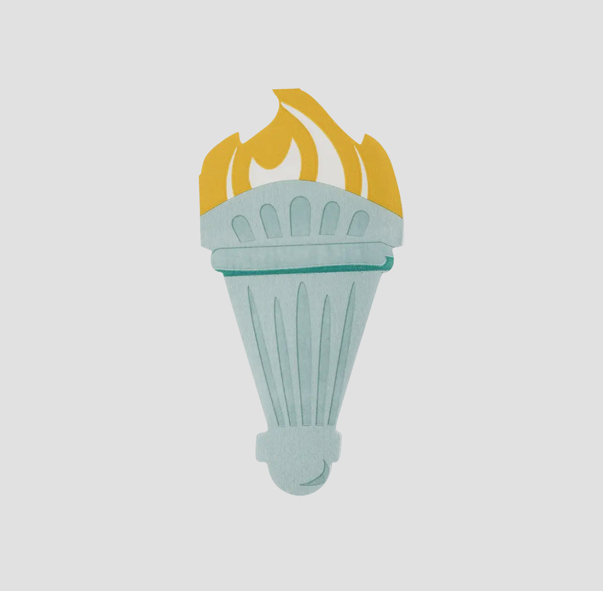 Add a patriotic touch to your dinner party with Lady Liberty Shaped Paper Napkins, shaped like her iconic torch. Includes 18 napkins, each 6" x 4ΒΌ", perfect for adding a fun and quirky element to your table setting. Ideal for any freedom-loving occasion.