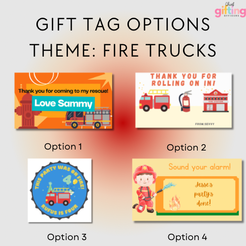 "Red Hots" 🚒 Fire Truck Themed Candy Party Favors