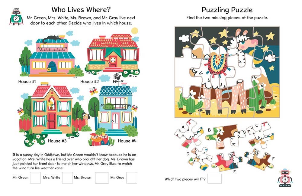 Logic puzzles and games for children