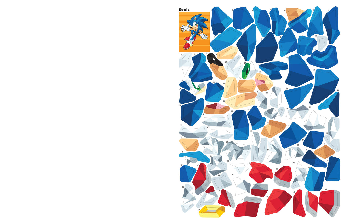 Kids activity book with Sonic sticker scenes