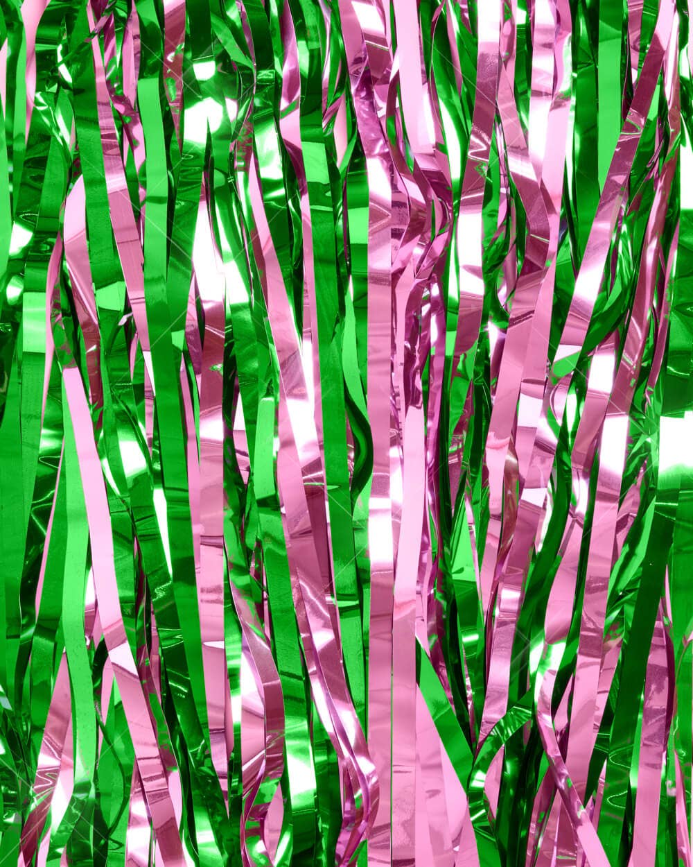 “Wicked Witch” 💚💕 Wicked Inspired Foil Curtain pink + green 2 pcs x 3'x6.5' by xo, fetti