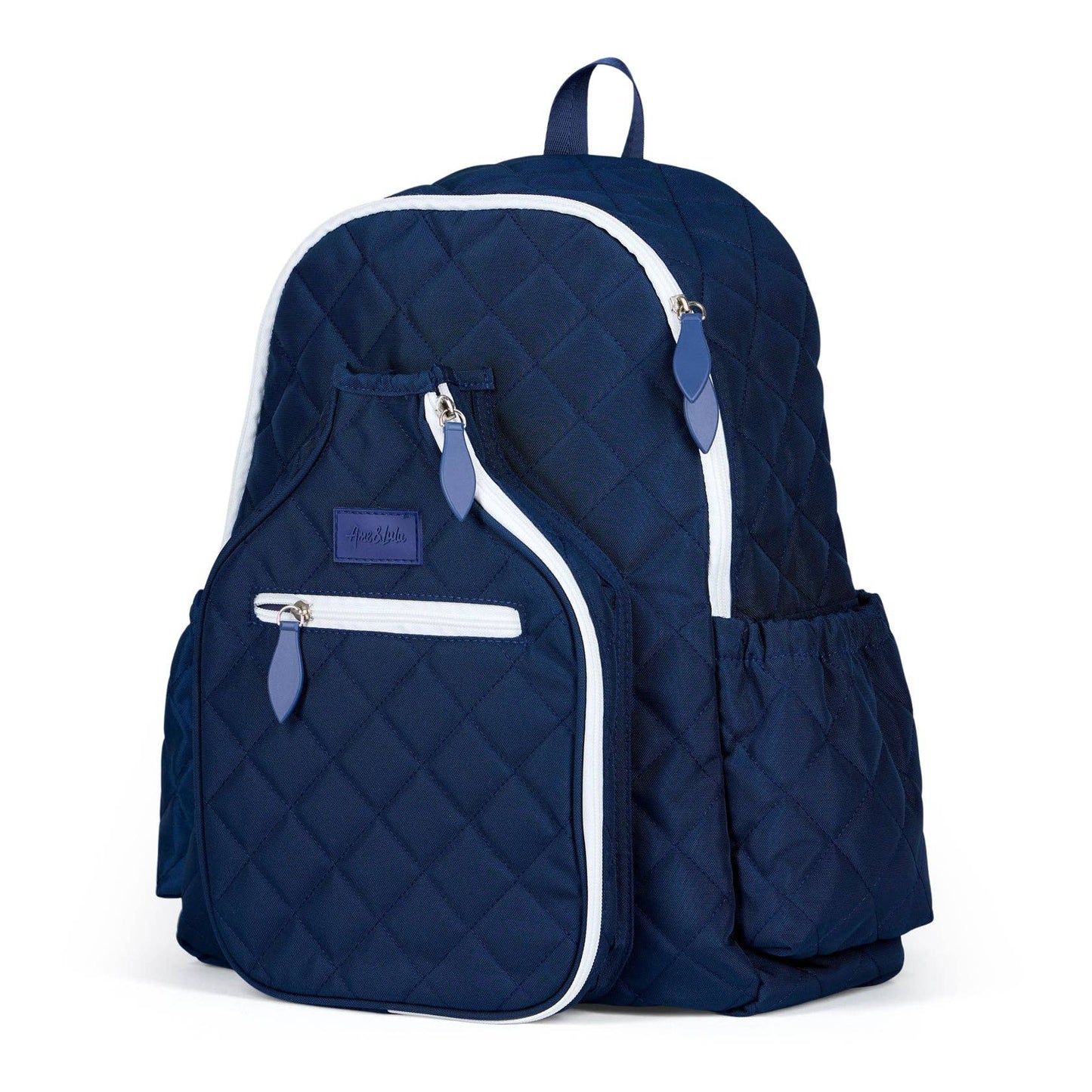 “Carpe Dinkum!” 🥒 Pickleball Time Backpack: Quilted Navy White