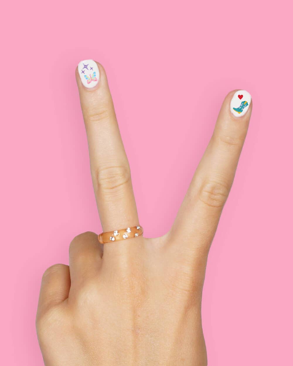 Colorful nail stickers for Taylor-themed events