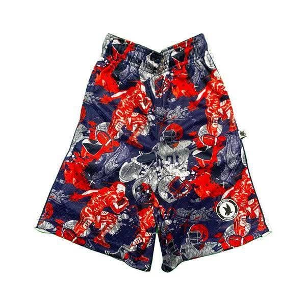 Boys Flow Game Day Football Attack Short: Red/Blue / Classic / Y XXS