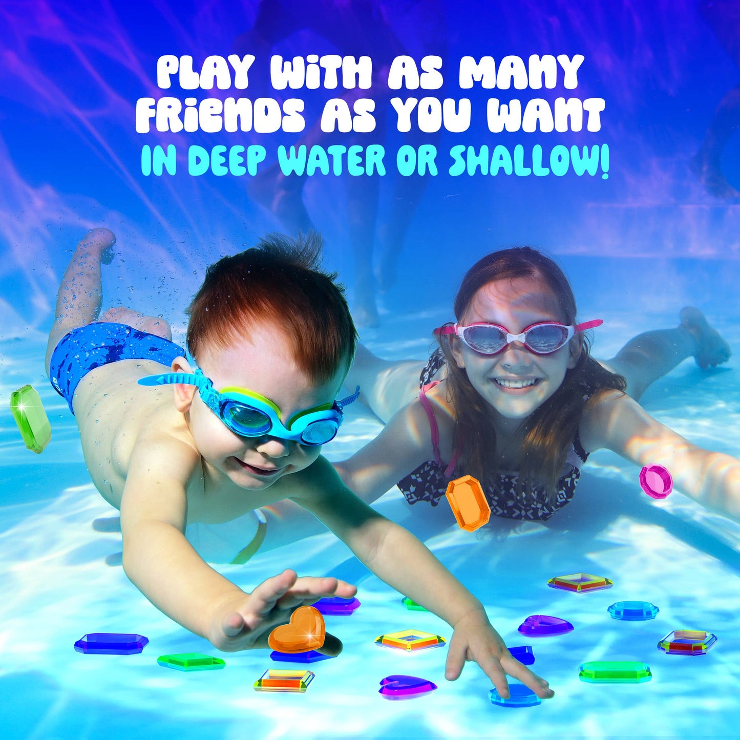 "Deep Dive" 💎 Underwater Gem Hunt Pool Diving Game by Dan&Darci