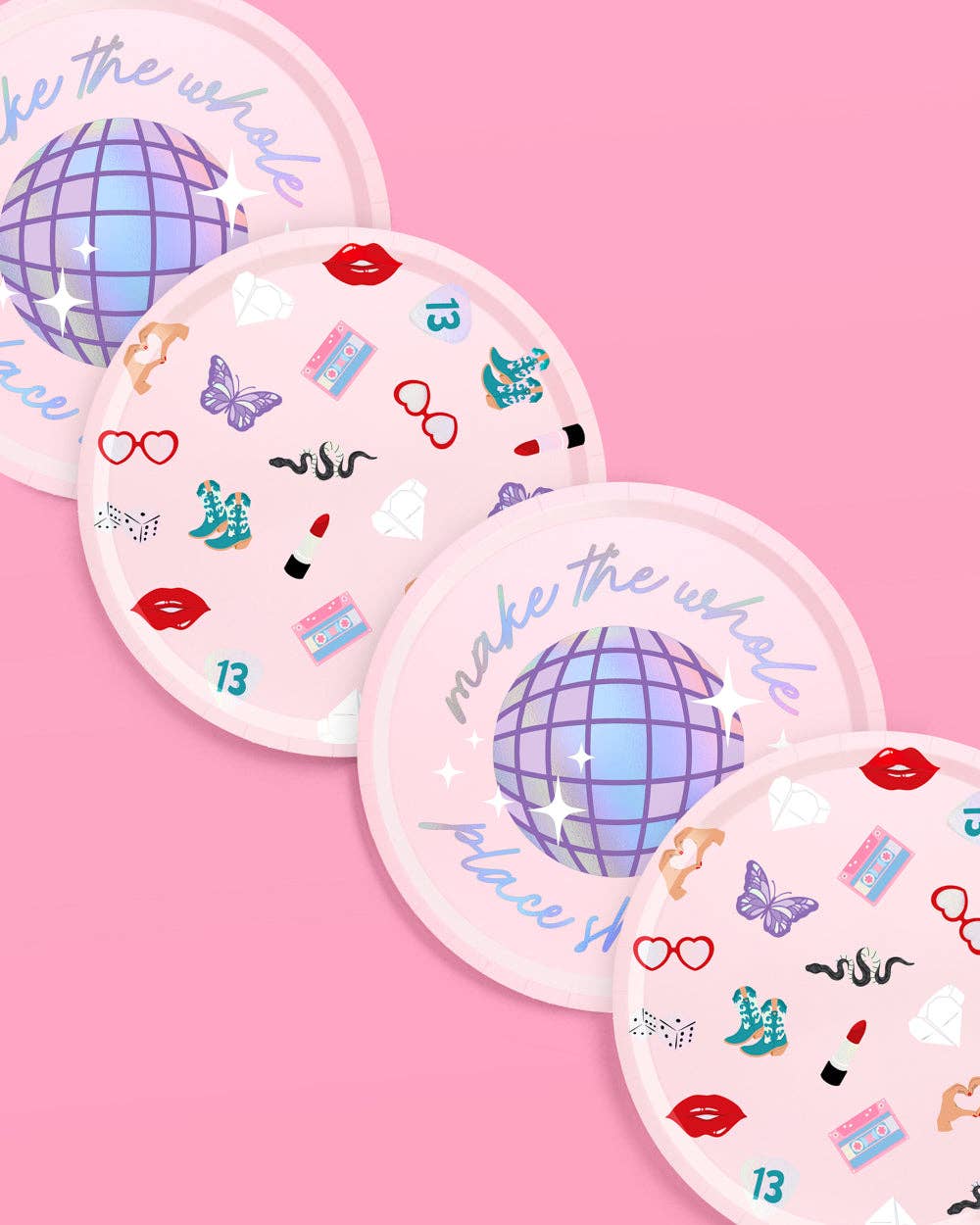 “It’s Me Hi” era-themed paper plates set