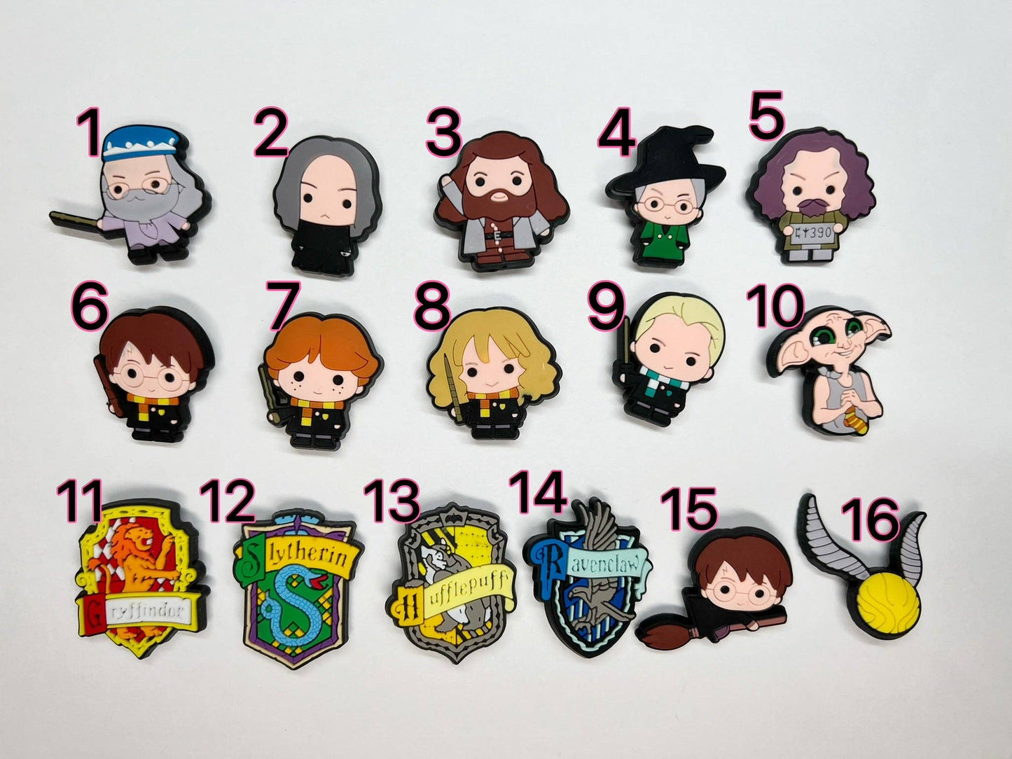 HP Harry Potter Croc shoe charms Shoe Decal Charms JuliesDecal anime charms: Set of 16pcs