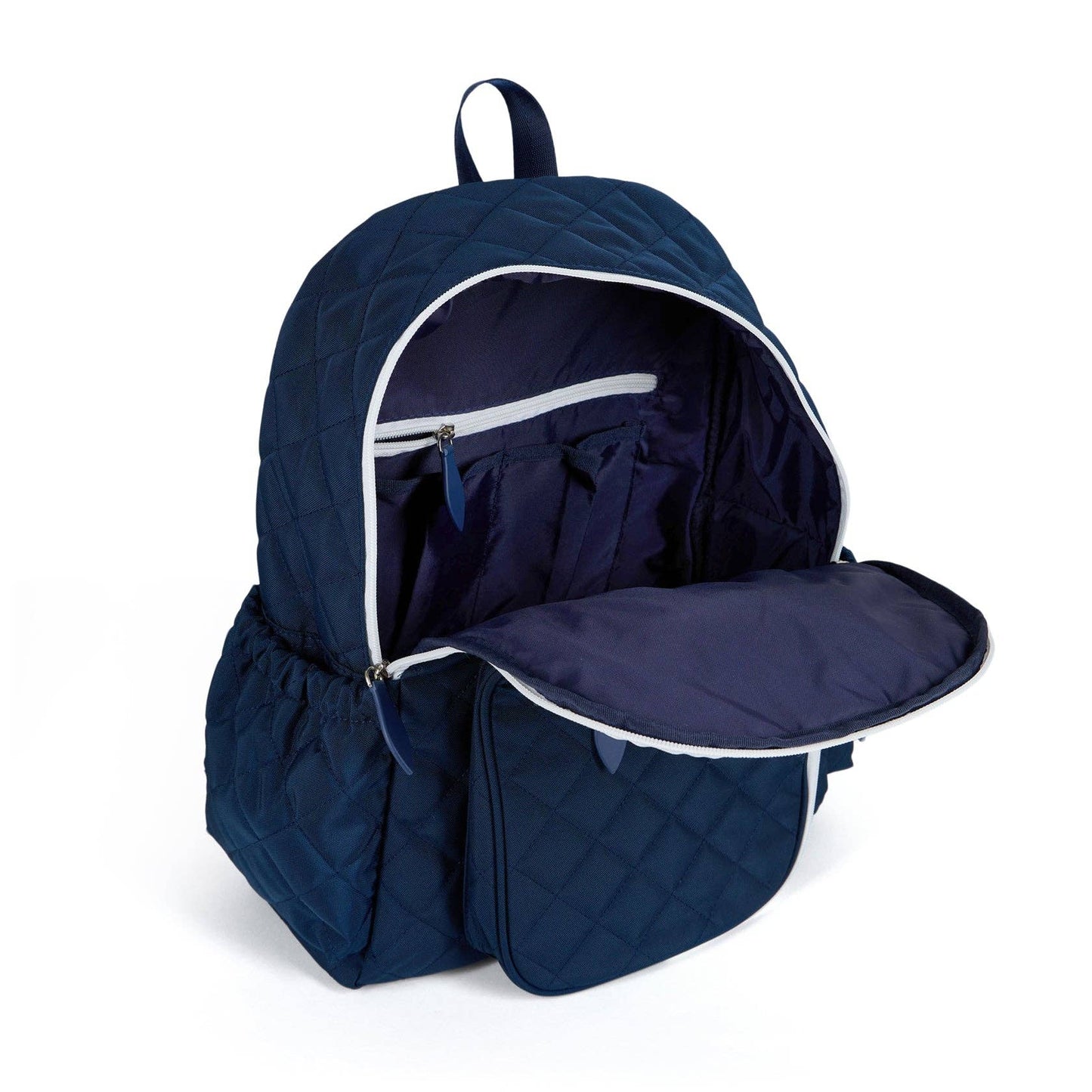 “Carpe Dinkum!” 🥒 Pickleball Time Backpack: Quilted Navy White