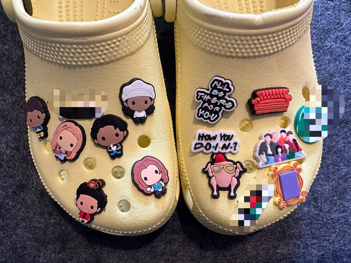 Durable fancy charms securely attached to crocs