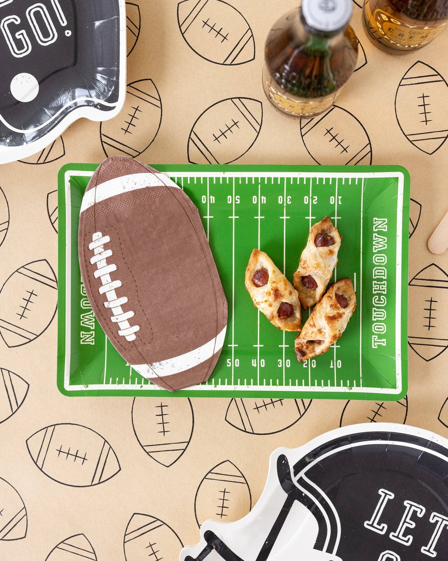 “First Down Feast” 🏈 Football Table Runner by CGO