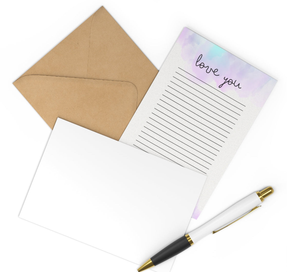 “Camp Notes” ✌️ Tie Dye Personalized Stationery and Envelopes (Pack of 10)