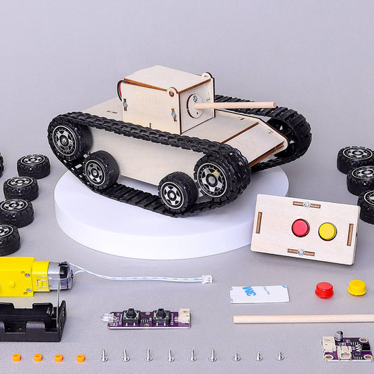 DIY remote control tank STEM kit for kids