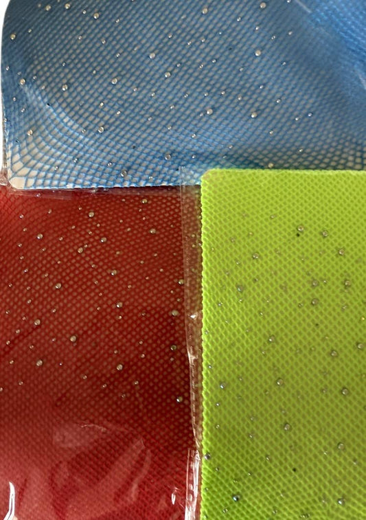 Rhinestone fishnet tights for camp