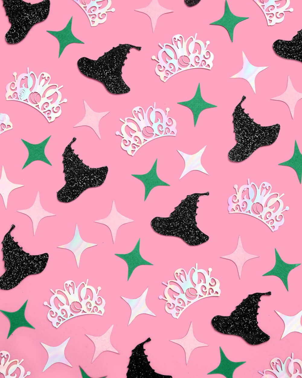“Wicked” 💚🩷 Witch Confetti - 200 pc confetti kids pink green