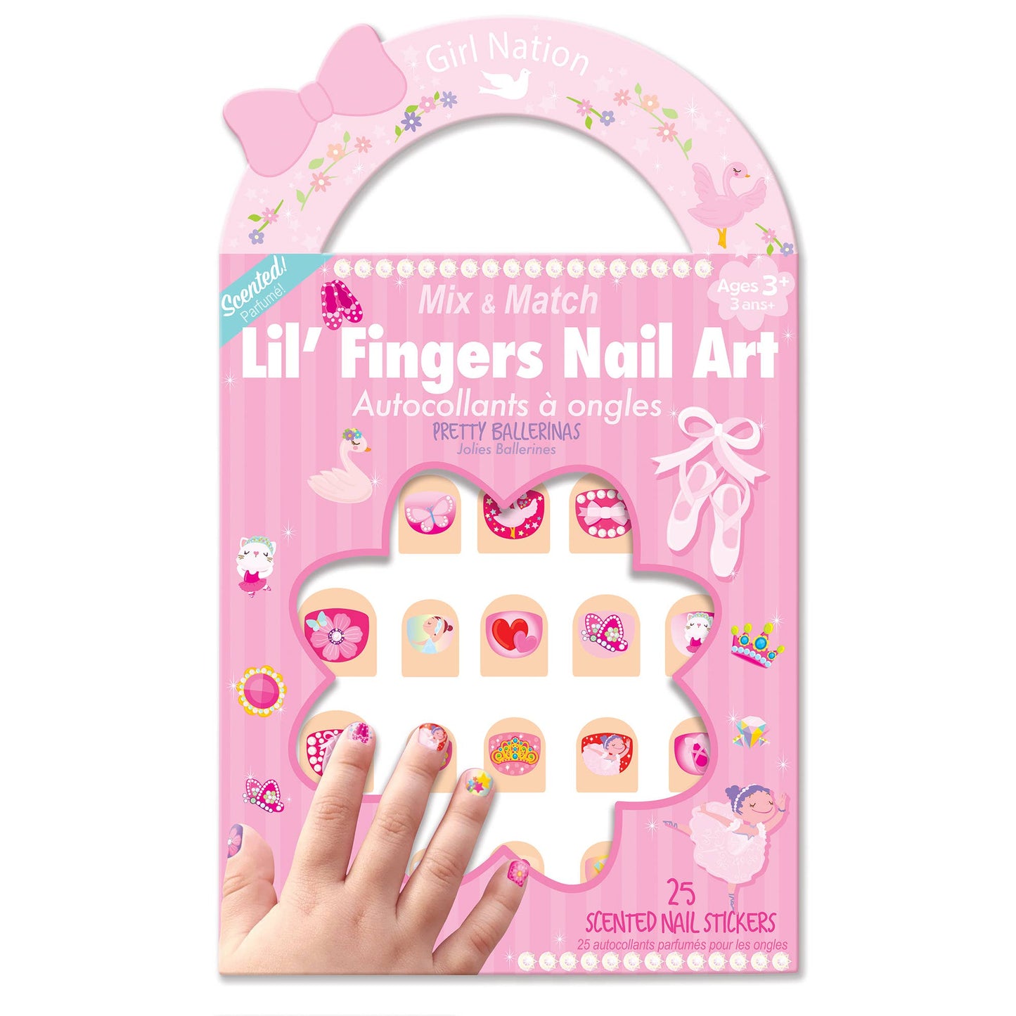 “Twinkle Toes” 🩰 Ballet Bracelet and Nail Sticker Gift Pack