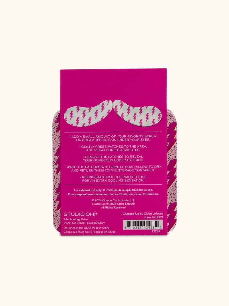 Studio Oh! reusable eye patches with cute tin – perfect for spa gifts