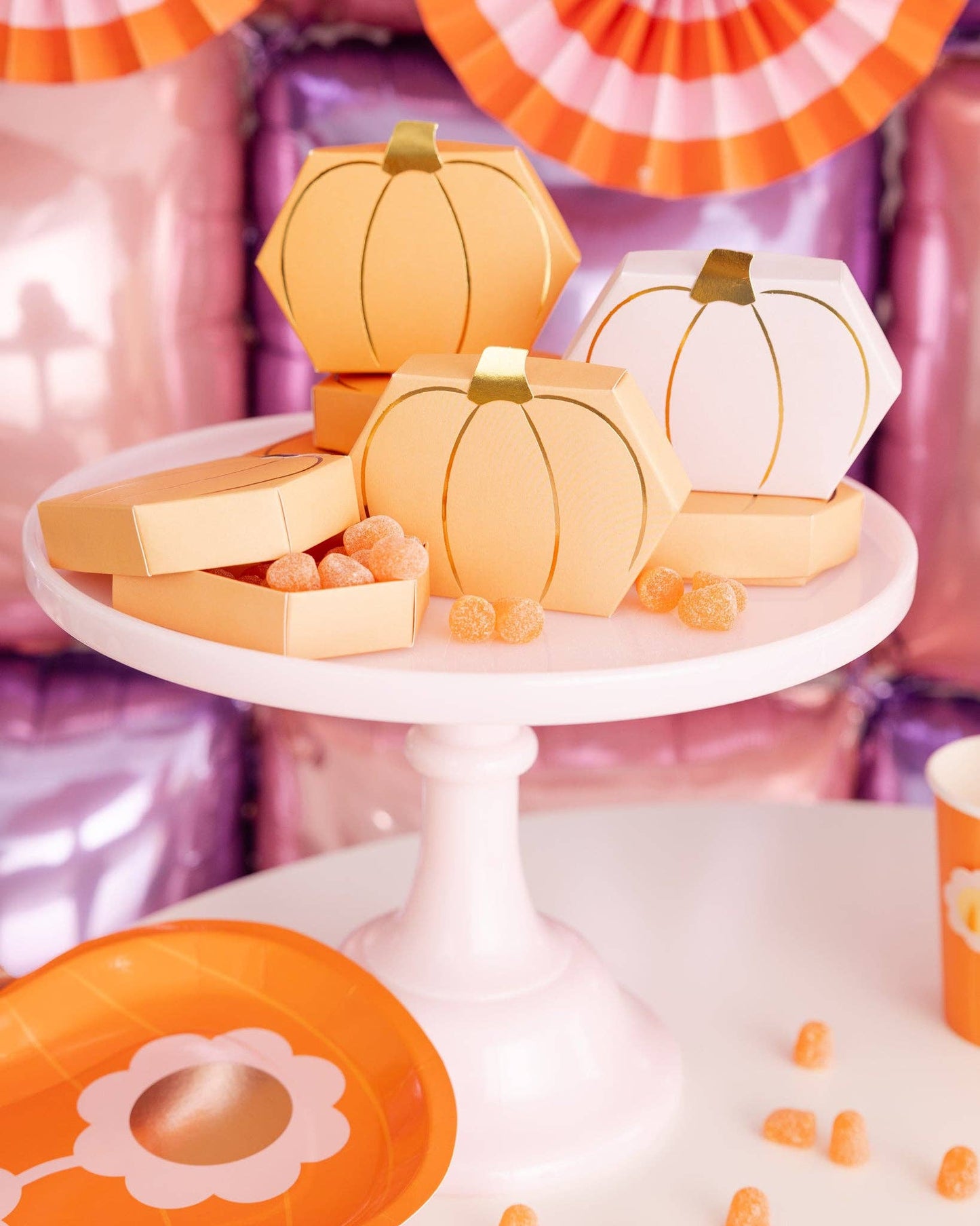 “Trick or Treatsies” 🎃 Pumpkin Treat Box Set (9 Boxes) by My Mind’s Eye