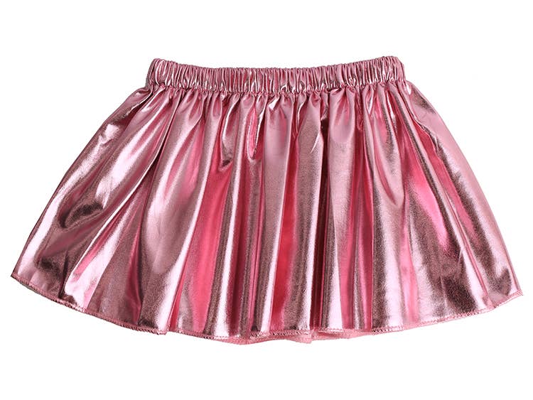 “Shimmer & Twirl” ✨ Metallic Pleather Skirt by Sparkle Sisters Couture Clips