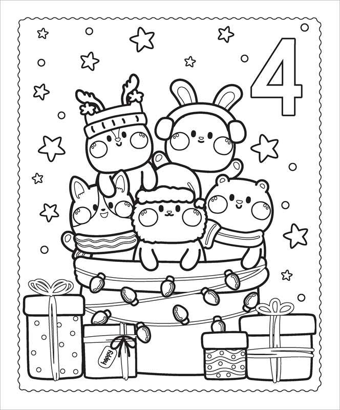 Metallic marker Christmas art activity
