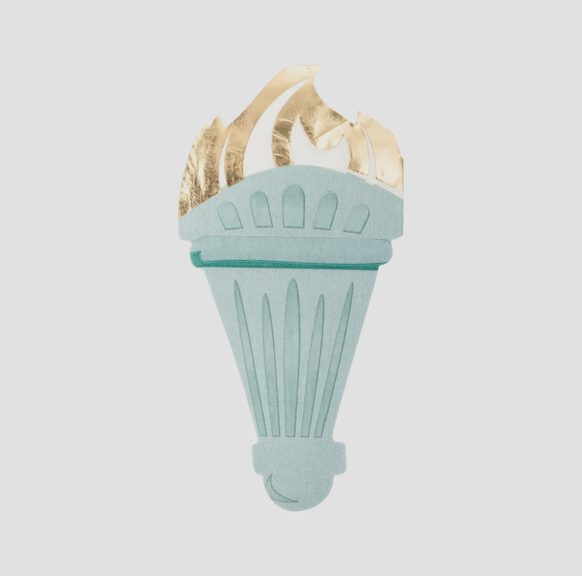 Add a patriotic touch to your dinner party with Lady Liberty Shaped Paper Napkins, shaped like her iconic torch. Includes 18 napkins, each 6" x 4ΒΌ", perfect for adding a fun and quirky element to your table setting. Ideal for any freedom-loving occasion.