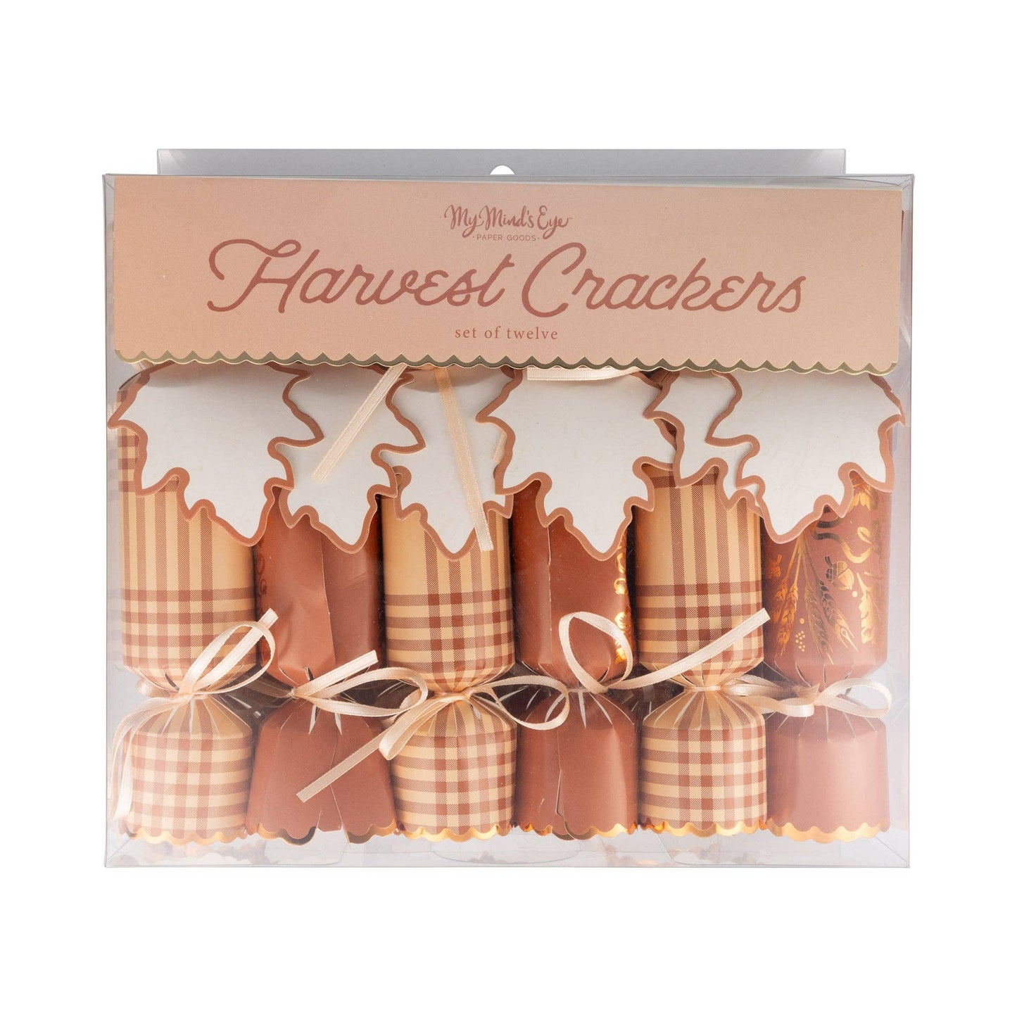 “Wheatful Thinking” 🌾 Thanksgiving Party Crackers