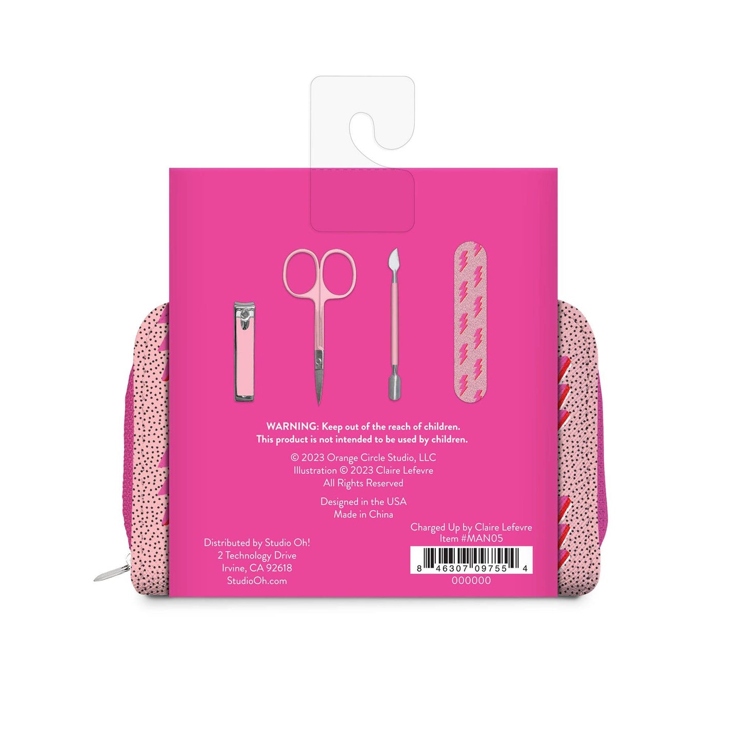 Portable nail grooming set for tweens, teens, and on-the-go touch-ups