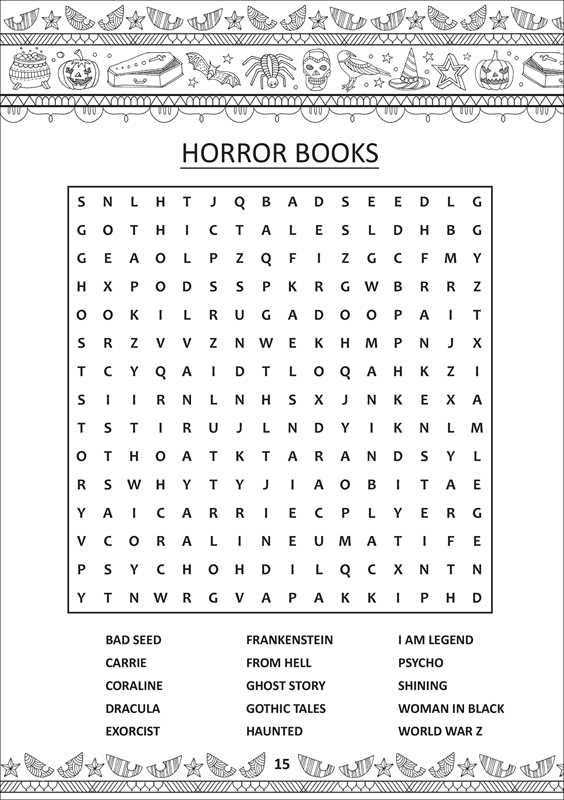 Spooky Coloring Book & Word Search by Editors of Thunder Bay Press: Paperback; 120 pages / English