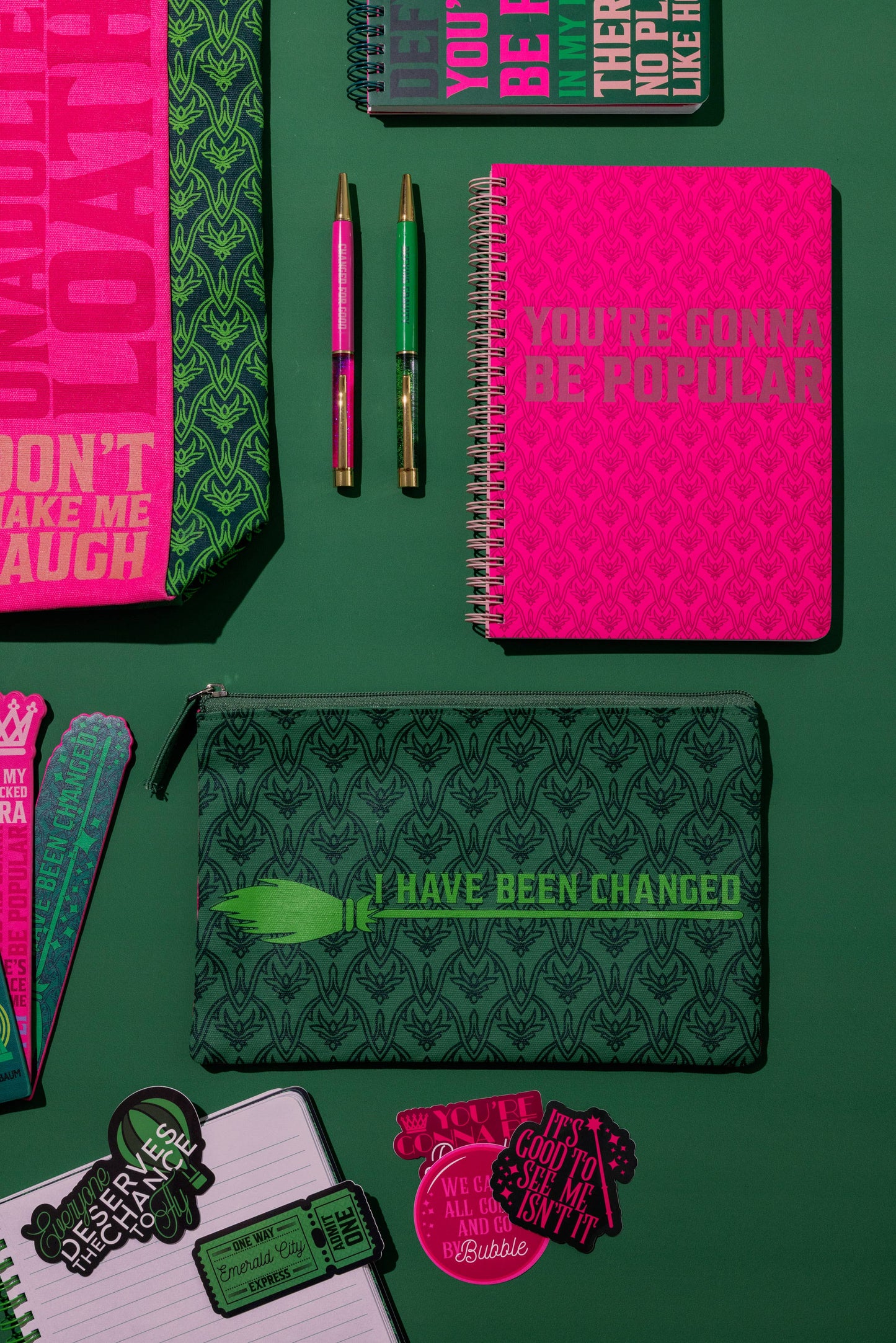 “Defy Gravity” ✨💚 Wicked-Inspired Pen Set (2-Pack)
