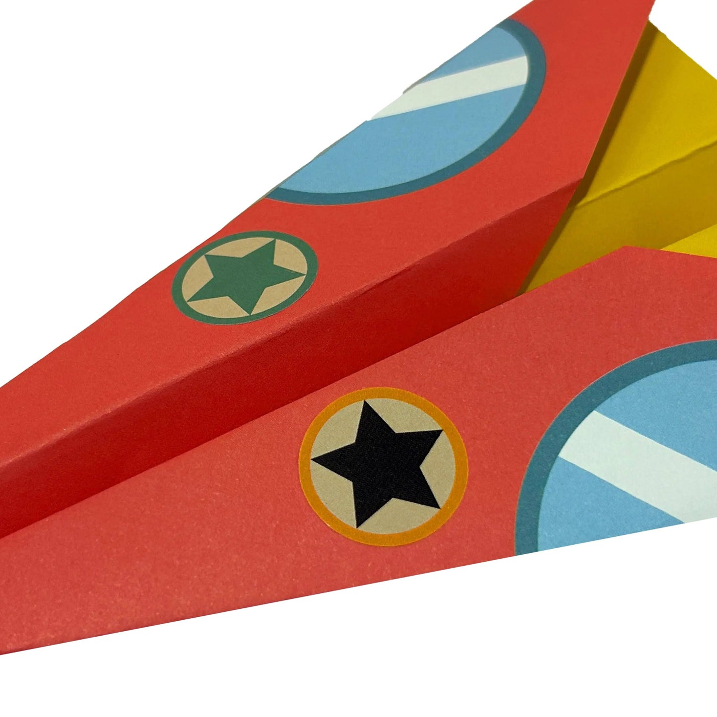 DIY Paper Airplane Kit for Kids with 24 Foldable Sheets, Including Ready-Made, Color-In, and Create-Your-Own Designs, Plus 2 Sticker Sheets for Customization, Perfect for Creative Play
