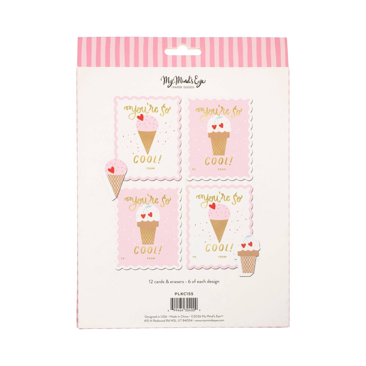 Sweet ice cream themed Valentine card se