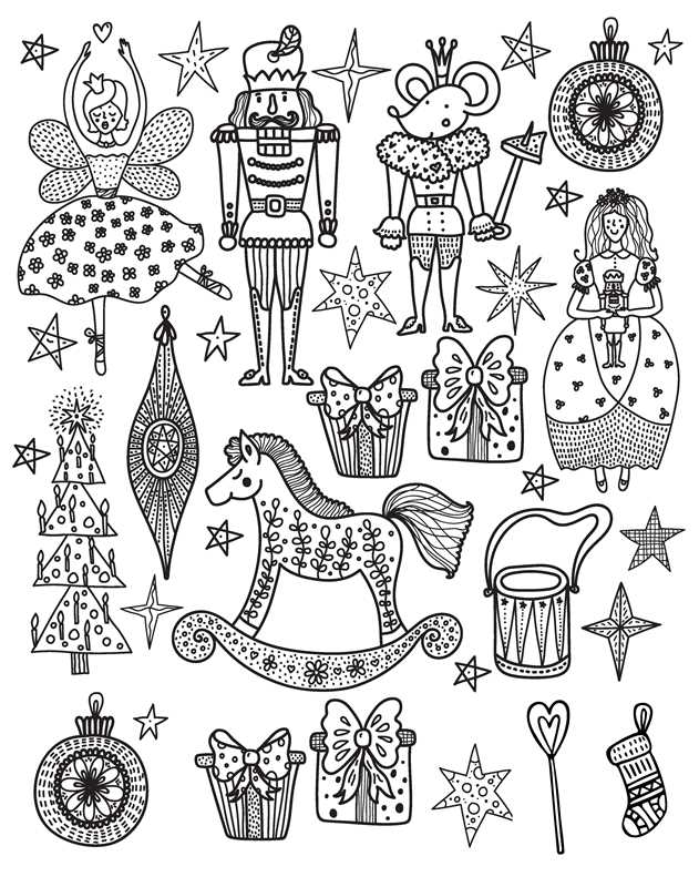 “Nutcracker:” 🩰 Coloring Book by: Paperback; 40 pages / English